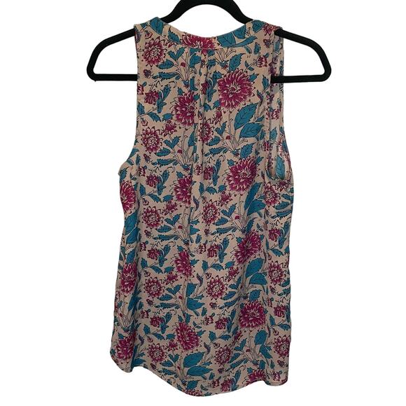 Let it Be Floral Print Sleeveless Blouse Top - size Medium - Picture 5 of 5